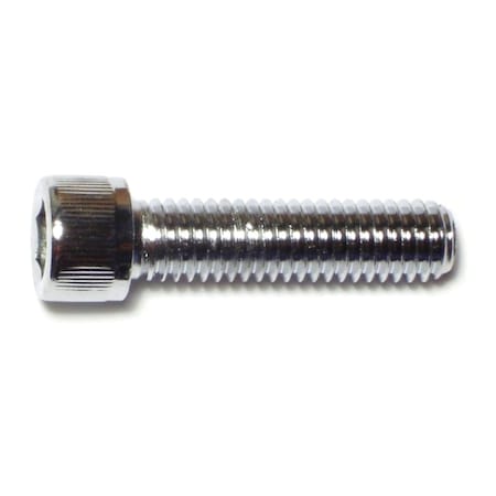 3/8-16 Socket Head Cap Screw, Chrome Plated Steel, 1-1/2 In Length, 10 PK